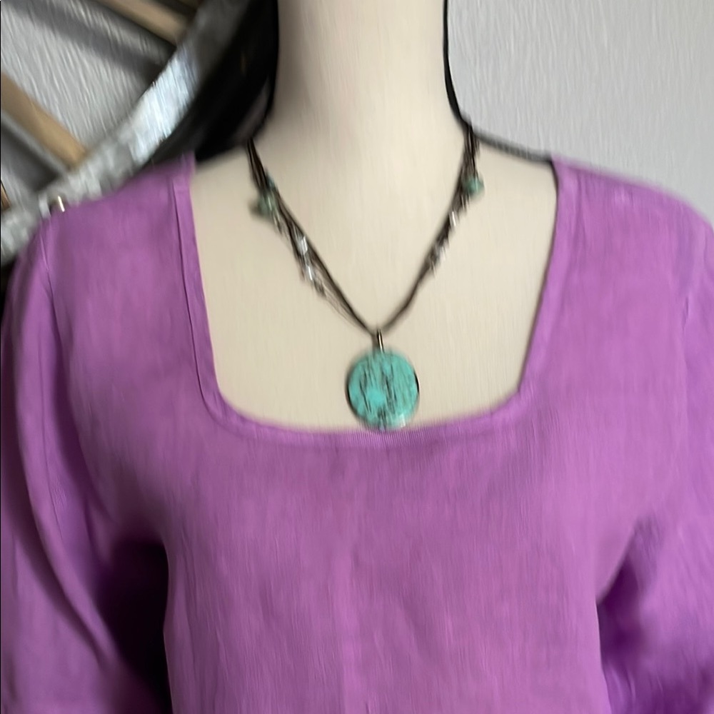 TERZO MILLENNIO Purple Women's Top - Picture 2 of 7
